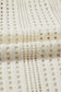 Beige Open Knit Drawstring Waist Beach Dress