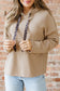 Jet Stream Thermal Textured Lace Drawstring Baggy Hoodie