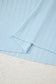 Beau Blue Ribbed Button V Neck Tank Top and Shorts Set