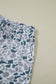 Multicolour Abstract Patterned Polo Collar T Shirt and Shorts Set