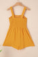 Green Casual Pocketed Smocked Sleeveless Romper