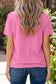 Sachet Pink Solid Color High Neck Oversize Tee