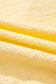 Yellow Cream Bow Tie Notched Neck Pleated Tank Top