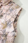 Brown Camo Leaf Print Winter Puffer Vest