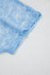 Beau Blue Sheer Floral Lace Boxy Tee