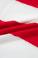 Racing Red Striped Color Block Oversize Tunic Tee