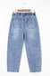 Myosotis Large Patch Pocket Drawstring Paperbag Waist Barrel Jeans