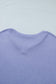 Wisteria V Neck Short Sleeve Plus Size Waffle Knit Top
