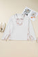 Gray Camo Leaves Patchwork Zipped Collar Pullover Plus Size Sweatshirt