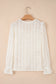 Beige Flower Lace V Neck Ruffled Sleeve Top
