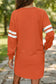 Sky Blue Varsity Contrast Banded Sleeve Shift Sweatshirt Dress