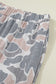Multicolour Camouflage Short Sleeve Top and High Waist Wide Leg Pants Set