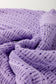 Lavendula Pointelle knit Ribbed Trim Short Sleeve Sweater