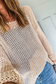 Coral Crochet Hollow-out Jumper Top Sweater
