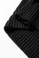 Black Solid V Neck Pointelle Knit Sleeve Patchwork Sweater