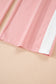 Rose Red 2pcs Color Block Pullover Loose Pant Set