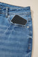 Myosotis Acid Washed Straight Leg Full Length Casual Jeans