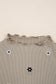 Jet Stream Floral Embroidered Detail Ribbed Long Sleeve Top