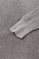 Dark Brown Mineral Wash Exposed Seam Patchwork Knit Open Sweater Cardigan