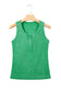 Blue Vintage Distressed Ribbed Mineral Wash Tank Top