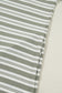 Green Stripe Collared V Neck Short Sleeve T Shirt Midi Dress with Pockets