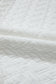 White Textured Pocketed Collared V Neck Pullover Sweatshirt