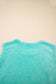 Mint Green 2 Pieces Mineral Wash Cotton Tank Top Lined Split Skirt Set