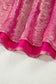 Bright Pink Metallic Round Neck Cap Sleeve Tee