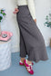 Pink Flower Patch Mineral Washed Terry Knit Cropped Wide Leg Pants
