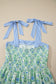 Pink Geometric Floral Print Striped Patchwork Detail Sleeveless Dress