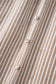 Khaki Stripe Flutter Sleeve Buttoned Front Slit Maxi Dress