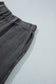 Carbon Grey Mineral Wash Seam Detail Elastic Waist Barrel Pants