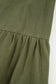 Four Leaf Clover Plus Size Collar Half Button Long Sleeve Ruffle Hem Mini Dress