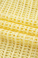 Yellow Cream Hollow-out Crochet Side Tied Short Sleeve Sweater