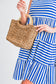 Camel Retro Straw Woven Handle Bag