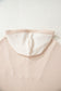 Oatmeal Waffle Patchwork Drop Shoulder Hooded Long Sleeve Top