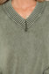 Black Mineral Wash V Neck Knit Exposed Seam Drop Shoulder Loose Sweater