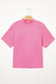 Sachet Pink Solid Color High Neck Oversize Tee
