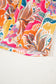 Rose Tropical Vacation Vibe Printed Button Up Short Sleeve Shirt
