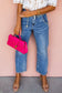 Dusk Blue High Waist Straight Leg Ankle Jeans
