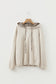 Jet Stream Leopard Contrast Drawstring Hood Drop Shoulder Loose Top