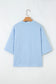 Lavendula 3/4 Sleeve Boxy Knit Button Down Sweater Cardigan