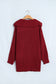 Red Dahlia Solid Color Knit Oversized Button Front Sweater Cardigan