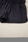 White Solid Color Ribbed Patchwork High Waist Athletic Shorts