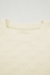 White Bow Jacquard Ruffle Sleeve Short 2pcs Outfit