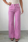 Black 2-Button High Waist Flared Bottom Jeans