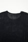Black Crochet Hollow-out Jumper Top Sweater