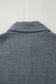 Red Sandalwood Ribbed Knit Buttons Front Flap Pocket Casual Shacket