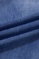 Beau Blue Tailored Center Seam Detail Straight Loose High Rise Jeans