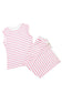Rose Stripe Casual Wide Leg 2pcs Pants Set